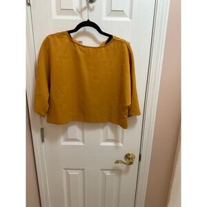 Zanzea Blouse Size Medium in Mustard Yellow